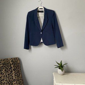 Zara Basic Blazer - Navy Blue